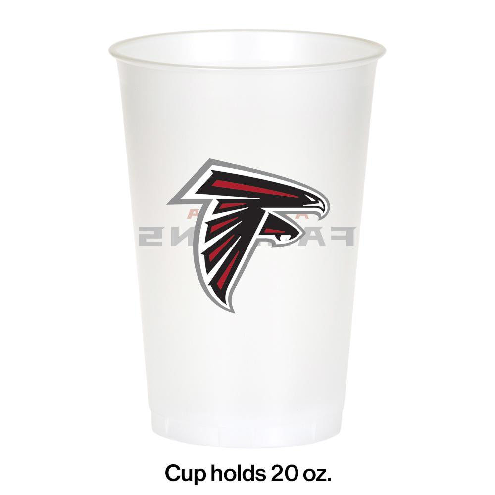 96/Case Bulk Atlanta Falcons 20 oz Plastic Cups