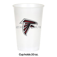 96/Case Bulk Atlanta Falcons 20 oz Plastic Cups