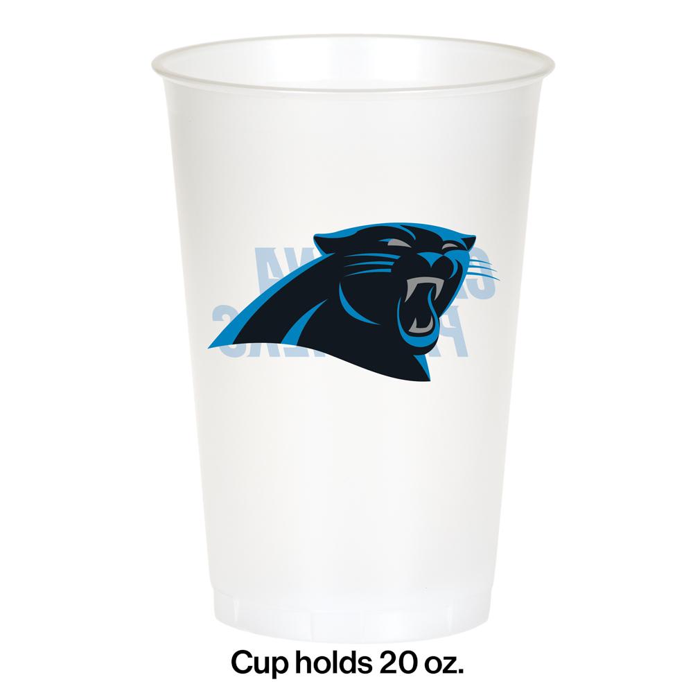 96/Case Bulk Carolina Panthers 20 oz Plastic Cups