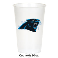 96/Case Bulk Carolina Panthers 20 oz Plastic Cups
