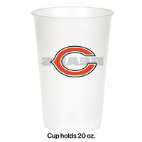 96ct Bulk Chicago Bears 20 oz Plastic Cups