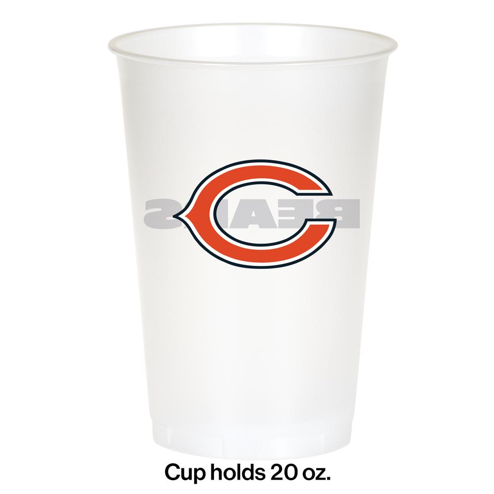 96/Case Bulk Chicago Bears 20 oz Plastic Cups
