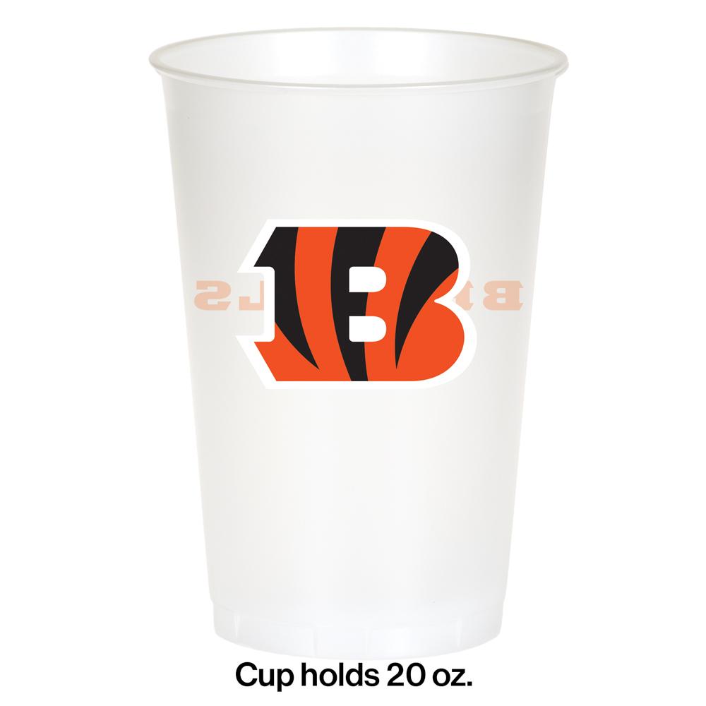 96/Case Bulk Cincinnati Bengals 20 oz Plastic Cups