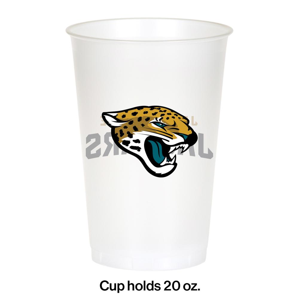 96/Case Bulk Jacksonville Jaguars 20 oz Plastic Cups