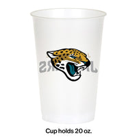 96/Case Bulk Jacksonville Jaguars 20 oz Plastic Cups