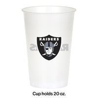 96ct Bulk Las Vegas Raiders 20 oz Plastic Cups