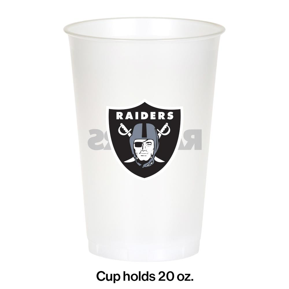 96/Case Bulk Las Vegas Raiders 20 oz Plastic Cups
