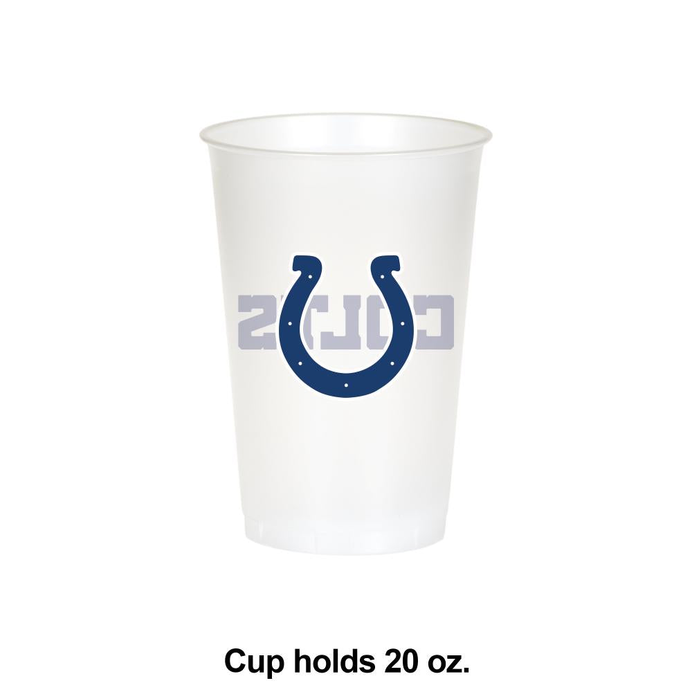 96/Case Bulk Indianapolis Colts 20 oz Plastic Cups