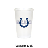 96/Case Bulk Indianapolis Colts 20 oz Plastic Cups