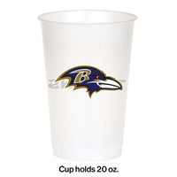 96ct Bulk Baltimore Ravens 20 oz Plastic Cups