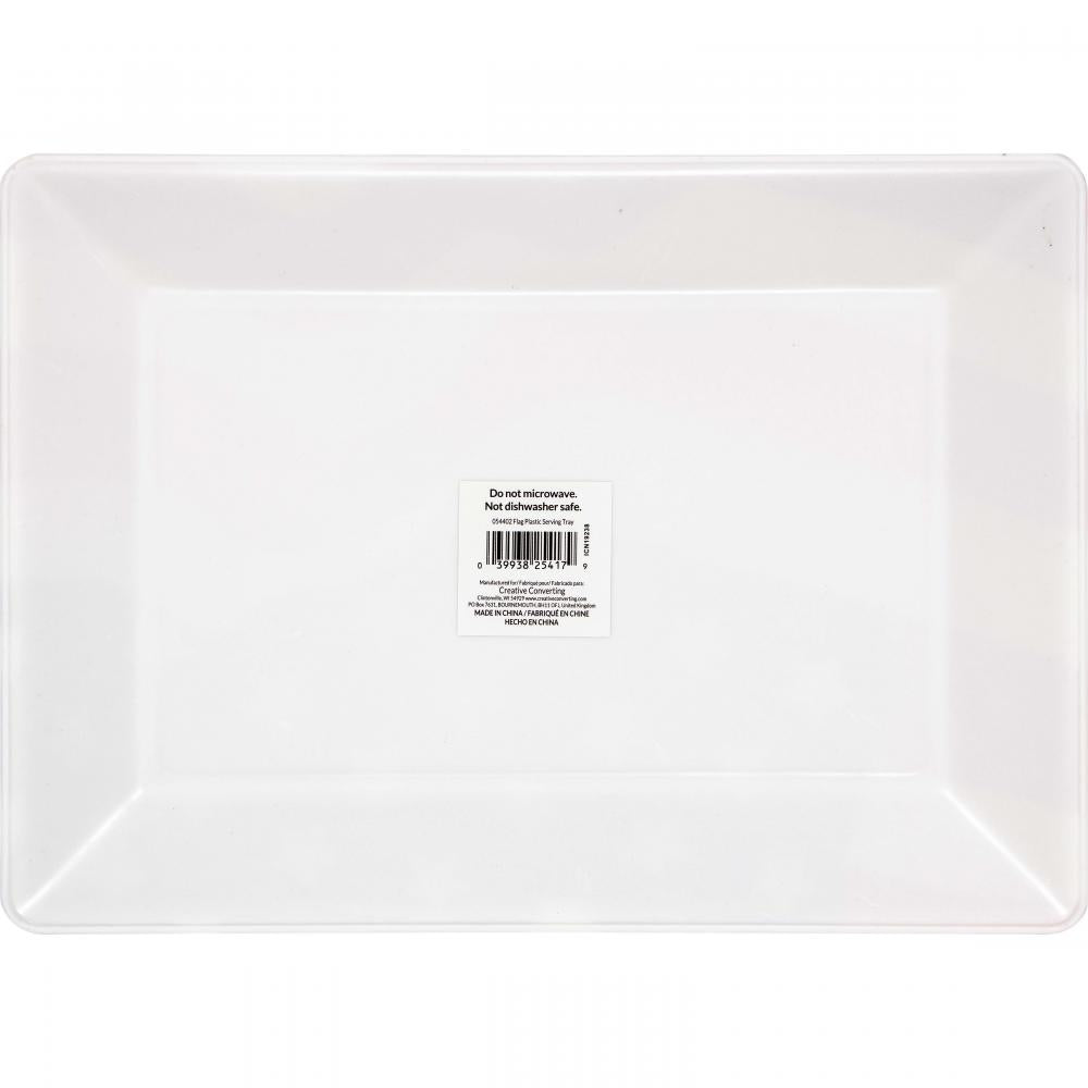 12ct Bulk Patriotic Plastic Flag Tray