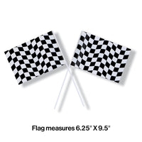 48ct Bulk Black and White Check Flag