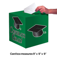 6ct Bulk Graduation Card Boxes Green