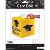 6ct Bulk Graduation Card Boxes Yellow