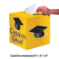 6ct Bulk Graduation Card Boxes Yellow