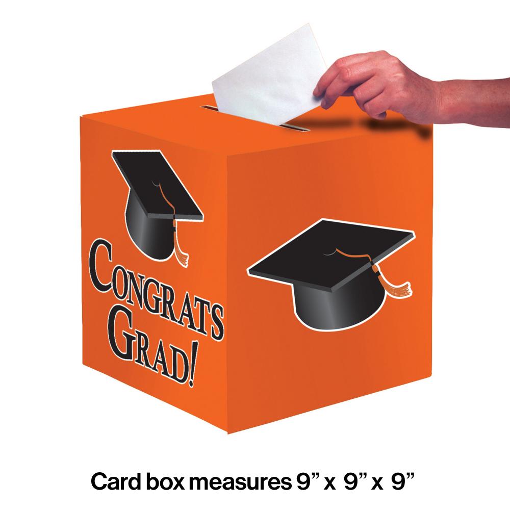6ct Bulk Graduation Card Boxes Orange