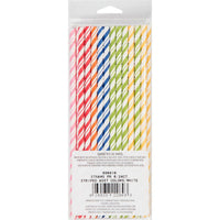 144ct Bulk Assorted Color Flex Paper Straws