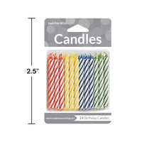 288ct Bulk Assorted Primary Color Candles