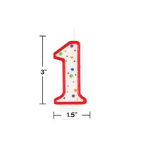 6ct Bulk Polka Dot #1 Candles