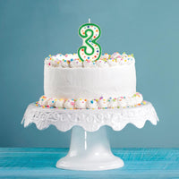 6ct Bulk Polka Dot #3 Candles