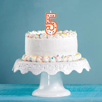 6ct Bulk Polka Dot #5 Candles