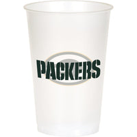 96/Case Bulk Green Bay Packers 20 oz Plastic Cups