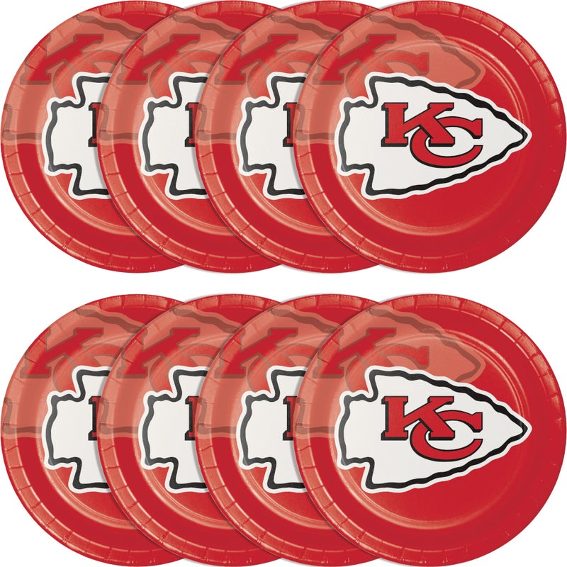 96/Case Bulk Kansas City Chiefs Dinner Plates