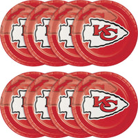96/Case Bulk Kansas City Chiefs Dinner Plates
