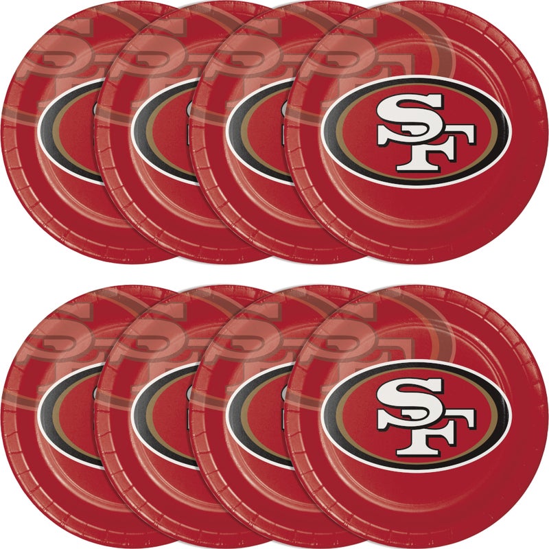 96/Case Bulk San Francisco 49ers Dinner Plates