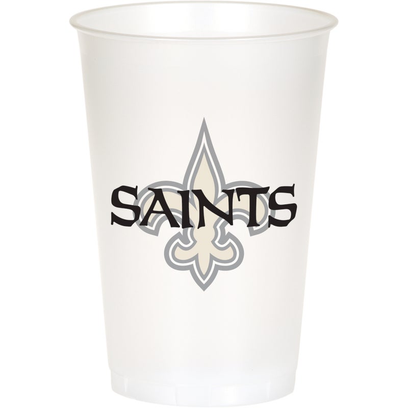 96/Case Bulk New Orleans Saints 20 oz Plastic Cups