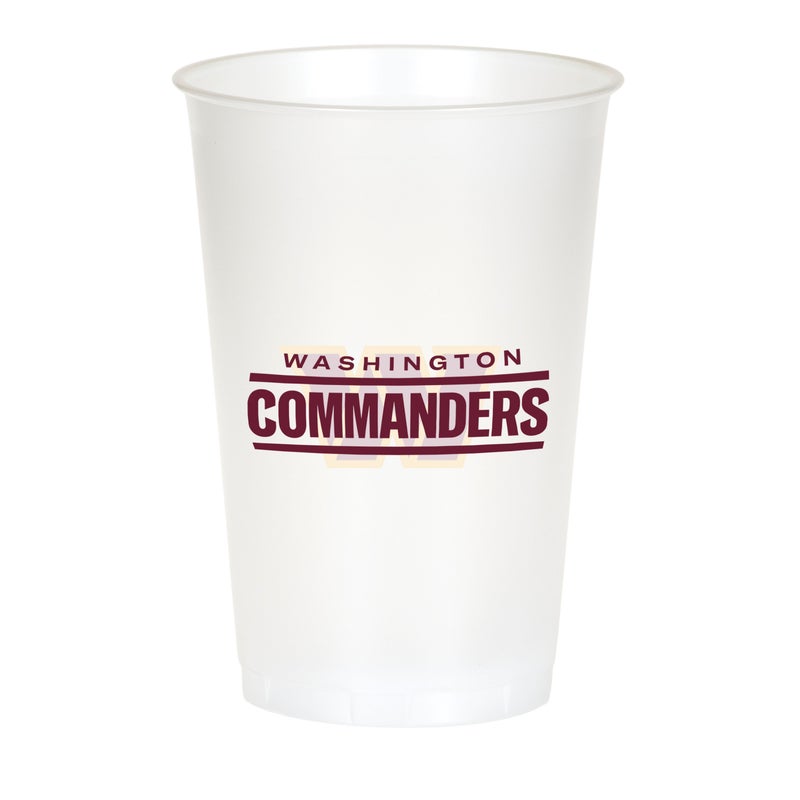 96/Case Bulk Washington Commanders Plastic Cup, 20oz