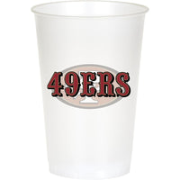96/Case Bulk San Francisco 49ers 20 oz Plastic Cups