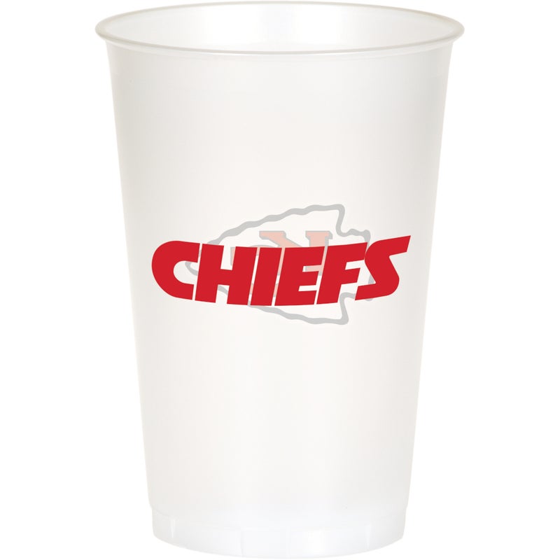 96/Case Bulk Kansas City Chiefs 20 oz Plastic Cups
