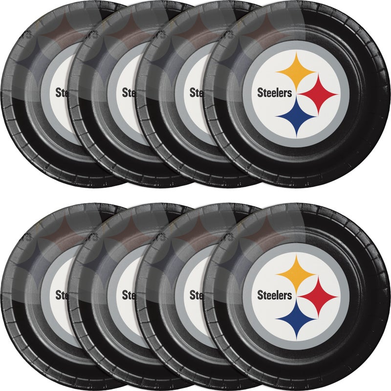 96/Case Bulk Pittsburgh Steelers Dinner Plates