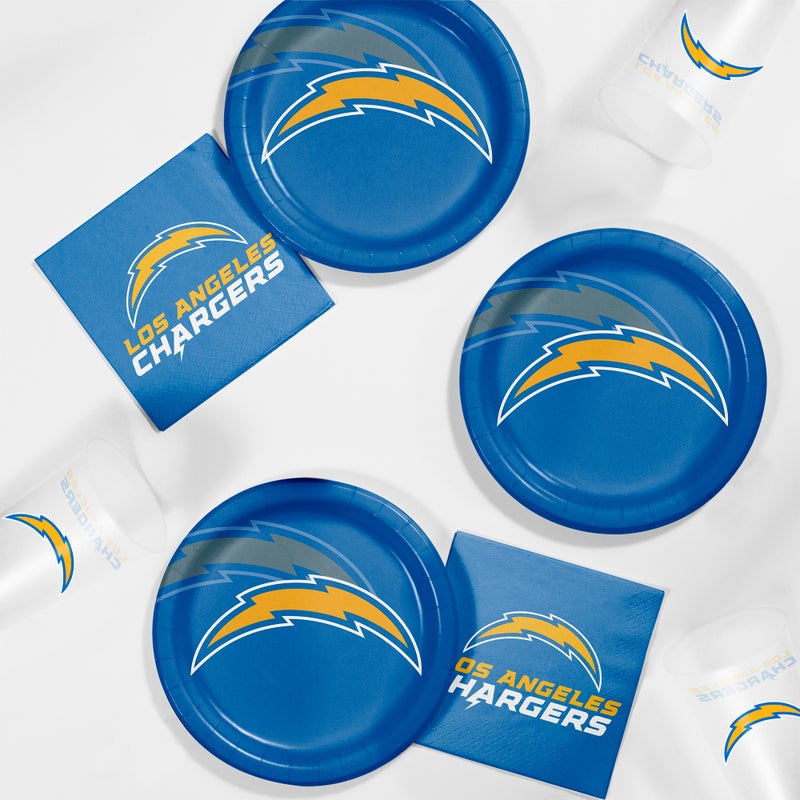 96/Case Bulk Los Angeles Chargers Dinner Plates