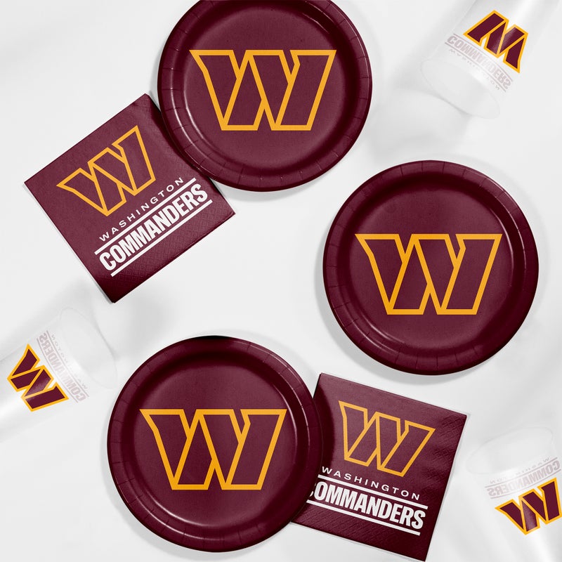 96/Case Bulk Washington Commanders 8.75 Inch Dinner Plate