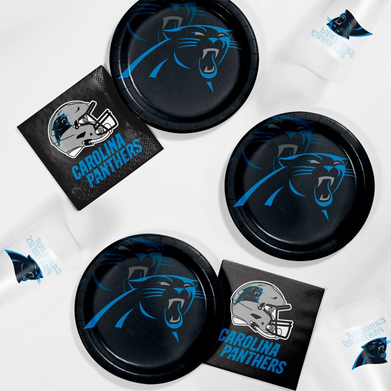 96/Case Bulk Carolina Panthers Dinner Plates
