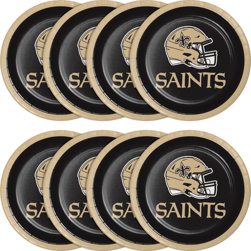 96/Case Bulk New Orleans Saints Dessert Plates