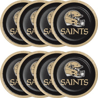 96/Case Bulk New Orleans Saints Dessert Plates