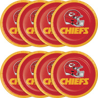 96/Case Bulk Kansas City Chiefs Dessert Plates