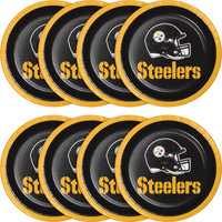 96/Case Bulk Pittsburgh Steelers Dessert Plates