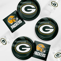 96/Case Bulk Green Bay Packers Dessert Plates