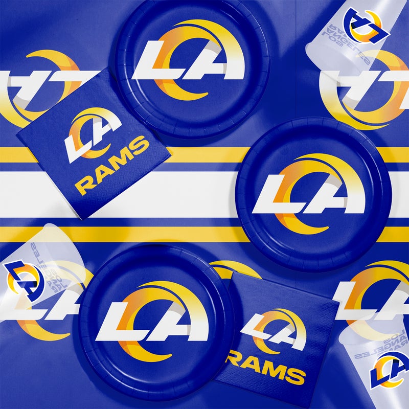 96/Case Bulk Los Angeles Rams Dinner Plates