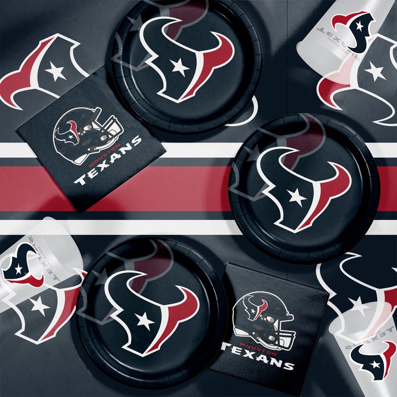 96/Case Bulk Houston Texans 20 oz Plastic Cups