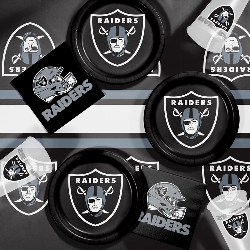 96/Case Bulk Las Vegas Raiders Dinner Plates