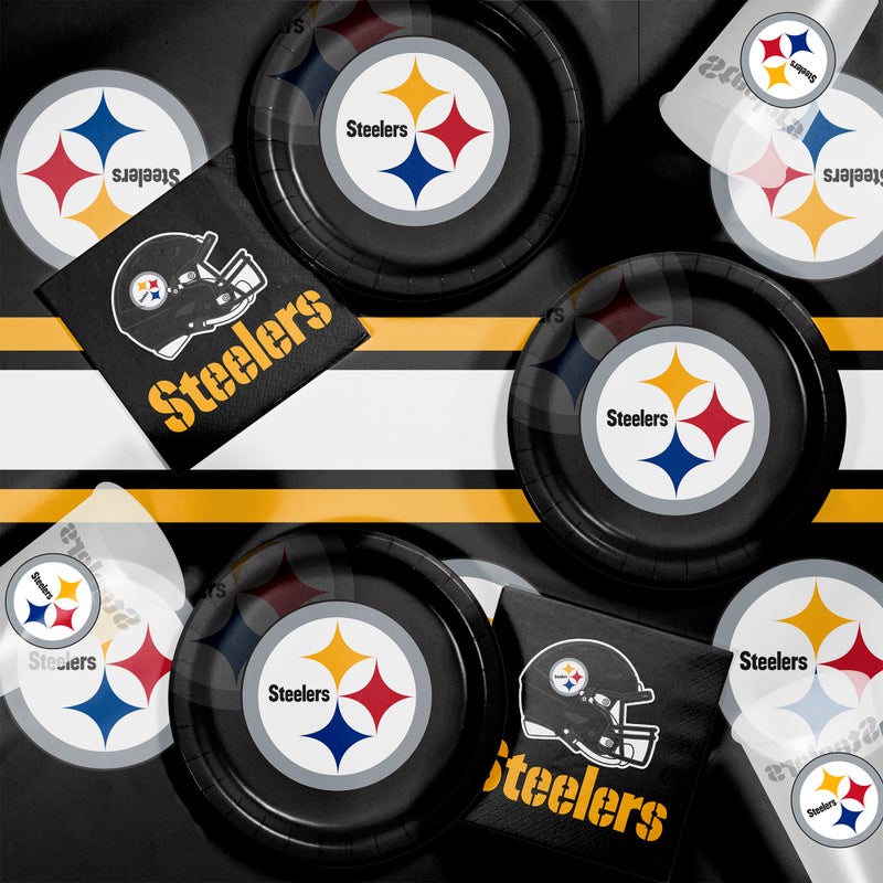 96/Case Bulk Pittsburgh Steelers Dinner Plates