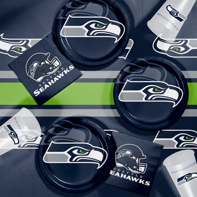 96/Case Bulk Seattle Seahawks Dinner Plates