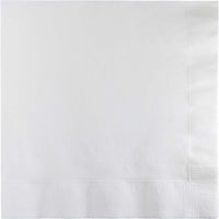 600/Case Luncheon Napkin 2ply - White - Solid Color Party Tableware by Creative Converting