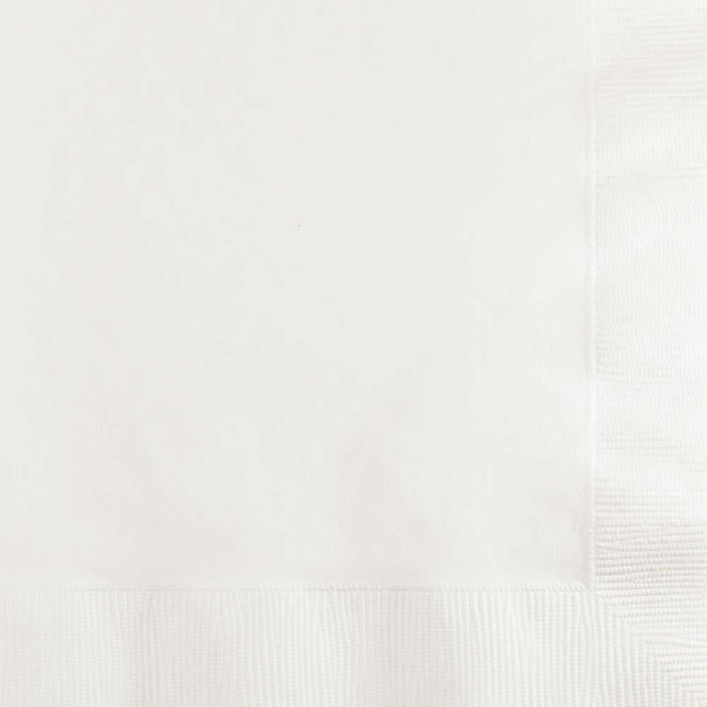 600/Case Beverage Napkin 2ply - White - Solid Color Party Tableware by Creative Converting