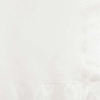 600/Case Beverage Napkin 2ply - White - Solid Color Party Tableware by Creative Converting